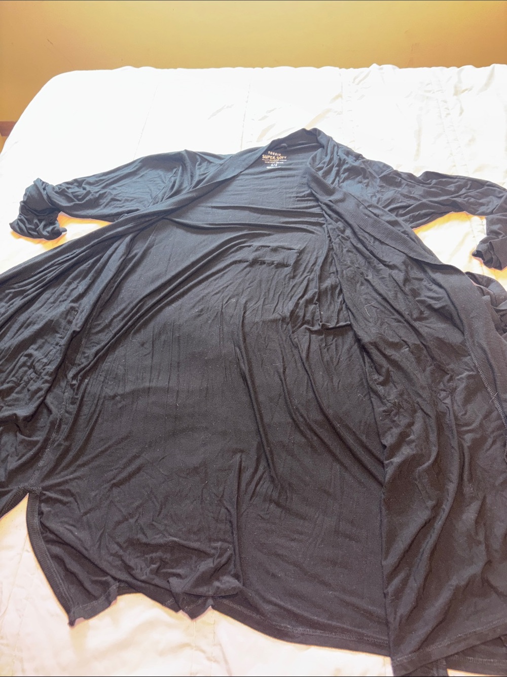 Torrid Robe Plus Size Intimates Lounge Sleep Women’s Bathrobe 1X2X Black - Picture 9 of 14